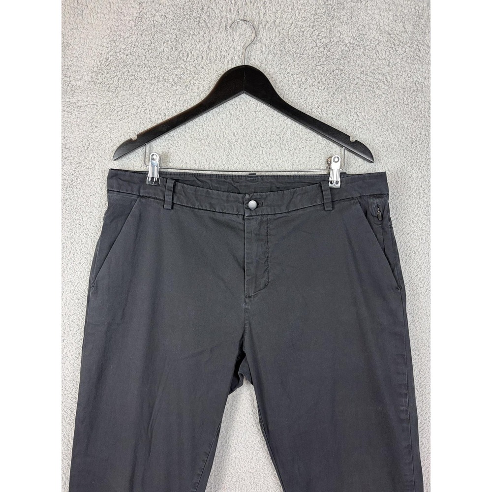 Lululemon Pants Mens 36x30 Black Chino Slim Tapered Stretch Casual Golf Travel